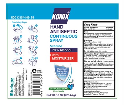 Konix Hand Antiseptic Spray (Konix Hand Antiseptic Continuous Spray 15 Oz)